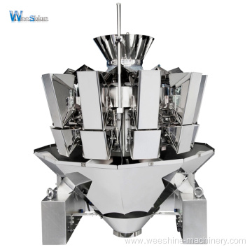 High Quality Multi-function Automatic 10 Head 14 Head Chips Packaging Multihead Weigher Packing Machine For Small Business